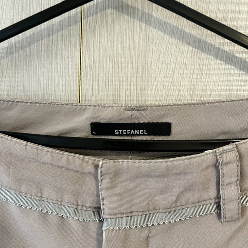 Stefanel women's pants used, size 40, gray and beige with pockets