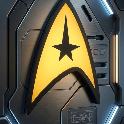 Star Trek lamp like new, USB powered with switch