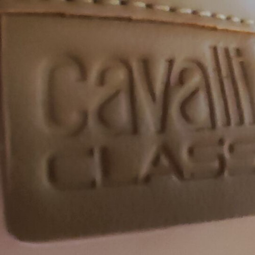Cavalli Class Handbag new, beige with adjustable strap