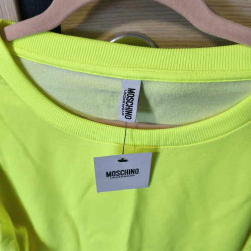 Moschino Underwear Collection cropped sweatshirt new, size XL, yellow