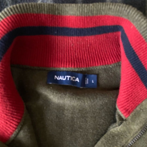 Nautica men's sweater green like new, size L