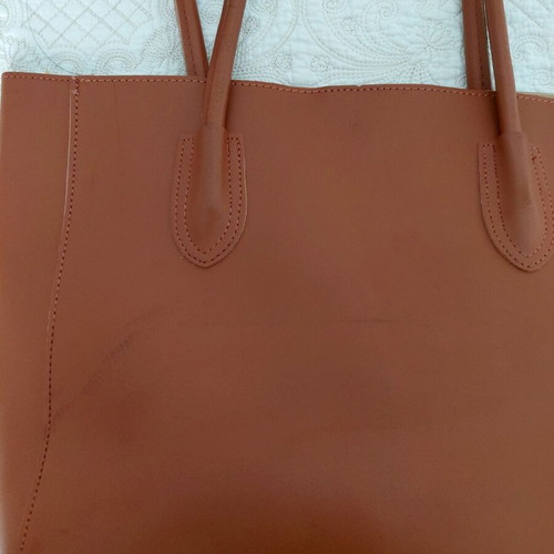 Tote shoulder bag like new, brown tan