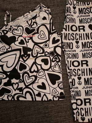 Moschino kids set like new, 3/4 leggings and asymmetric top