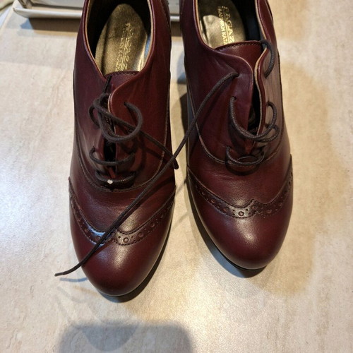 Regatta leather shoes with heels, burgundy, size 38, like new