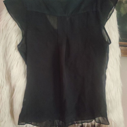 Guess by Marciano Los Angeles silk blouse like new, black, XS-S