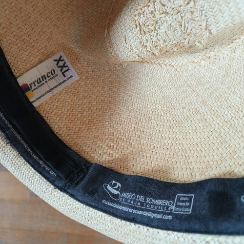 Men's hat, beige and brown, XXL