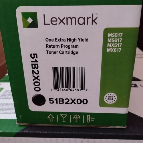 Lexmark Genuine Toner Black Extra High Yield 51B2X00 New