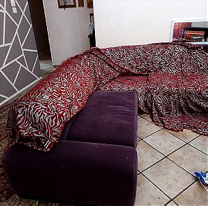 Γωνιακος καναπές βελούδινος