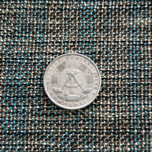 Coin East Germany used, GDR currency
