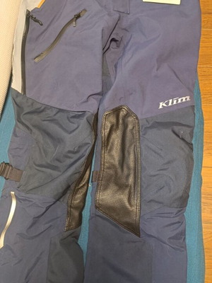 Klim Latitude motorcycle pants, blue, new with tags