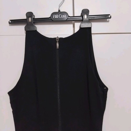 Black elastic dress knee-length size Medium like new
