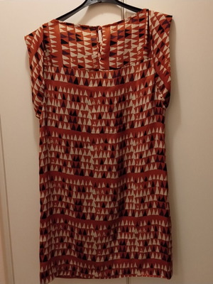 Ikks sleeveless dress like new, multicolor and black, size M