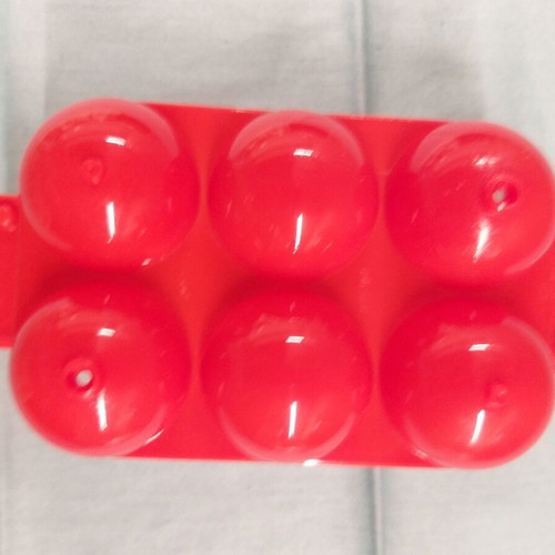 Plastic egg holder for fridge organization and safe egg transport