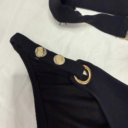 Black swimsuit with gold details Small SugarFree like new