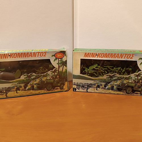 Solpa small scale toy soldiers, set of 6 boxes