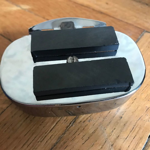 Metal car ashtray used with magnets, retro vintage style