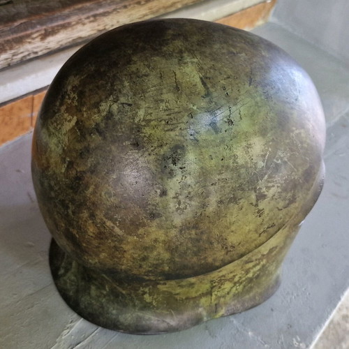 Large Corinthian helmet lifesize heavy bronze like new