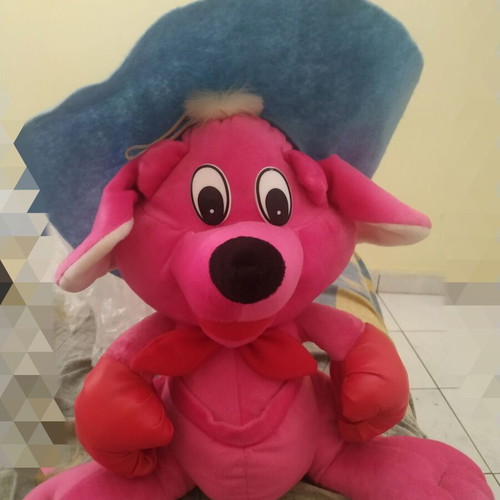 Pink stuffed toy like new, 40 centimeters tall
