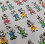 Stainless steel craft materials new, 96 letter charms, 16 wish charms, 12 necklace chains, 3 bracelet chains
