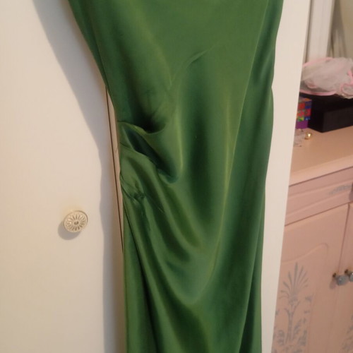 Satin sleep dress Zara like new, viscose, green, XS
