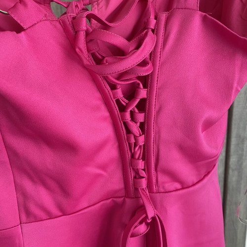 Fashion Nova Pink Corseted Mini Dress New