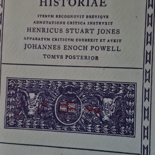 Oxford Classical Texts book used with notes