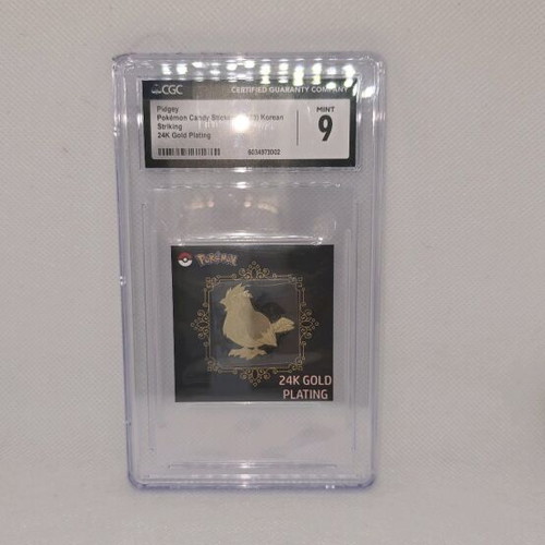 Pidgey Pokemon Candy Stickers 2023 Korean with 24K gold plating new