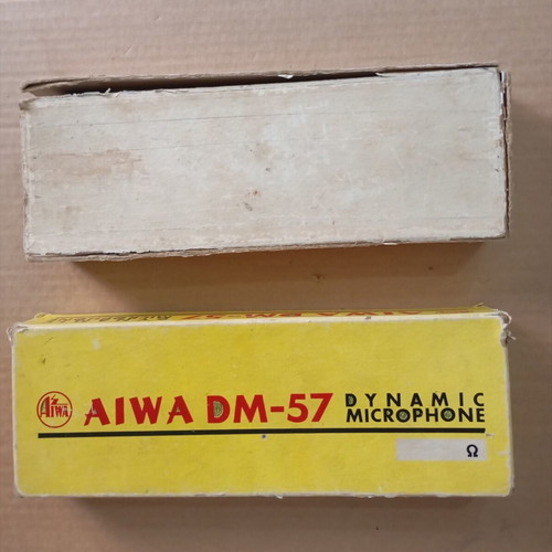 Aiwa DM-57 microphone used, vintage 60s Japan