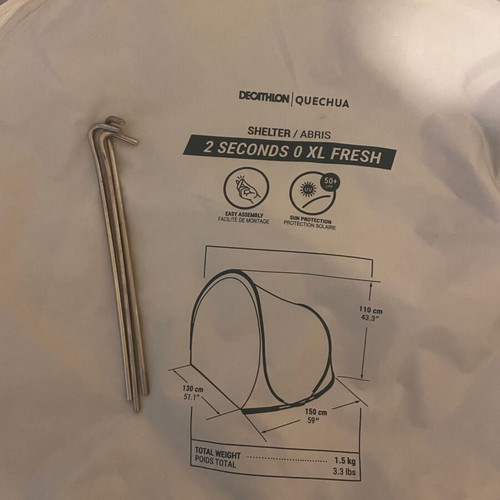 Quechua Tent like new, easy to use and convenient