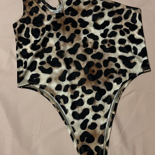 Leopard Body Hoermanseder new, size L, black and beige