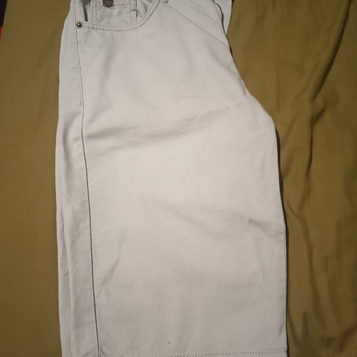 Men's slim fit bermuda shorts LC Waikiki, light gray, size 28 with belt