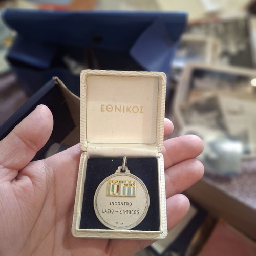 Silver Medal with Enamel in Original Box, like new