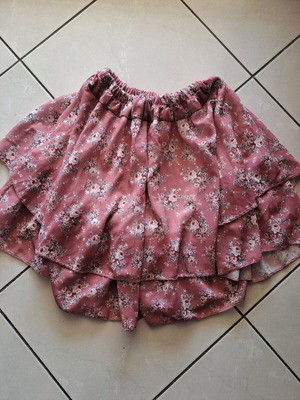 Φούστα floral ροζ καινούργια, girly, μέγεθος S/M