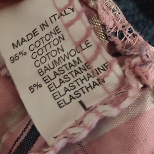 Cotton bolero pink checkered Large like new