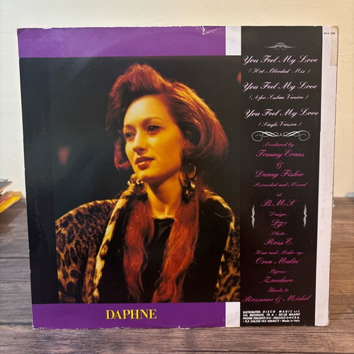 Daphne vinyl used, electronic music, 1987 Italy edition