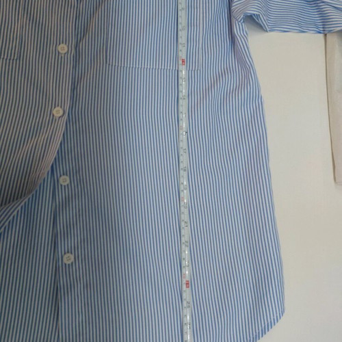 Women's shirt new, size L, white and blue