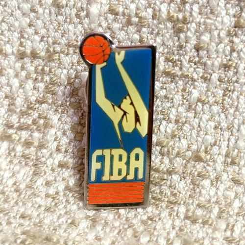 FIBA 1990 Official Pin Badge 3rd Edition New, enamel
