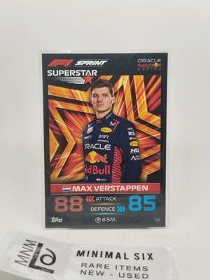 Συλλεκτική κάρτα Max Verstappen Superstar 2023 σαν καινούργιο