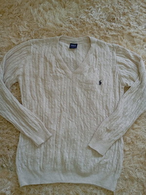 Ralph Lauren knitted women's shirt new, ecru, size L
