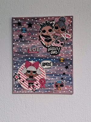 Children's painting board new, handmade frame 30×24