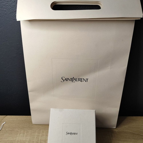 Saint Laurent empty box and paper bag used