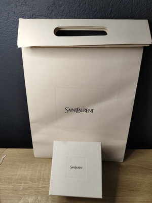 Saint Laurent empty box and paper bag used