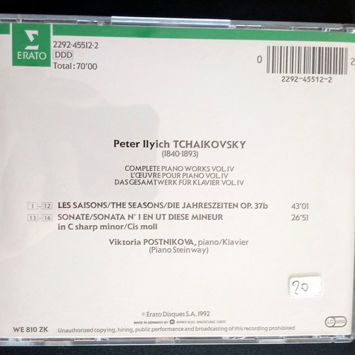 P.I. Tchaikovsky 5 CDs used, classical music set