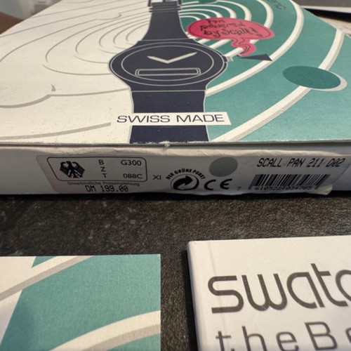 Swatch The Beep 211 vintage watch like new, unisex, grey and green