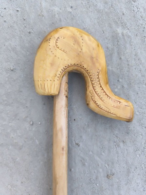 Handmade Traditional Gklitsa 119cm from Krania wood, Voio Kozani