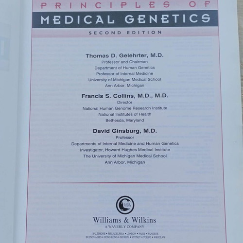 Principles of Medical Genetics book like new, Greek
