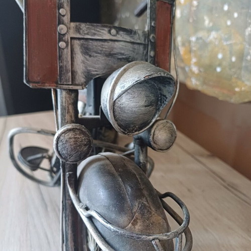 Decorative vintage motorcycle used 45cm, handmade metal