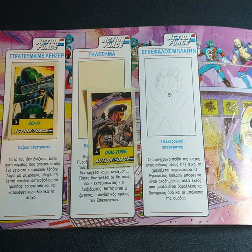 GI Joe Action Force Album 18 Stickers used