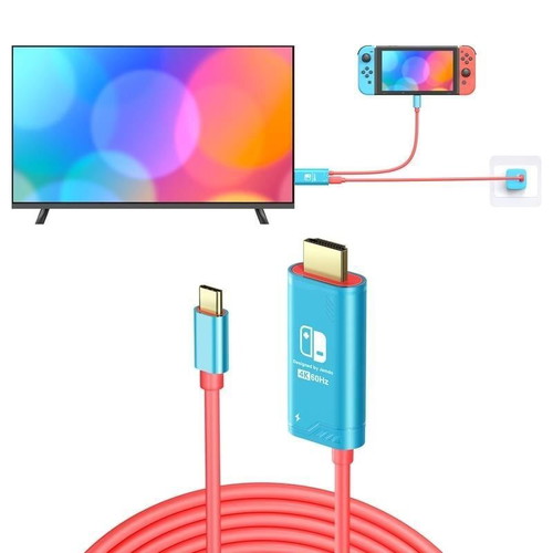 Eluteng 4K@60Hz USB C to HDMI Cable 2M PD100W New, Pack of 3
