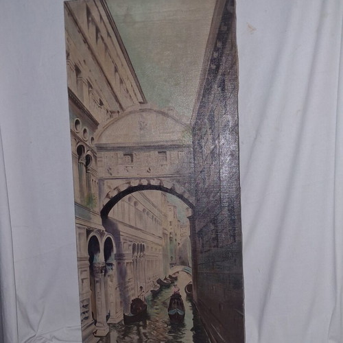 Metaxas Venice Ponte dei Sospiri oil painting on canvas 1929